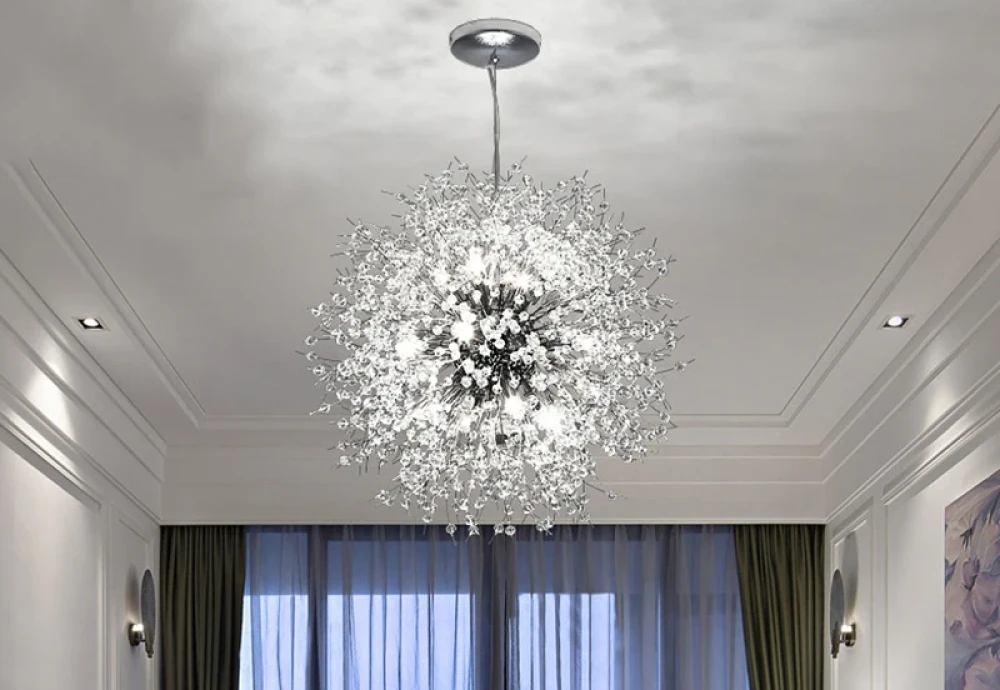 crystal ball chandelier lighting fixture